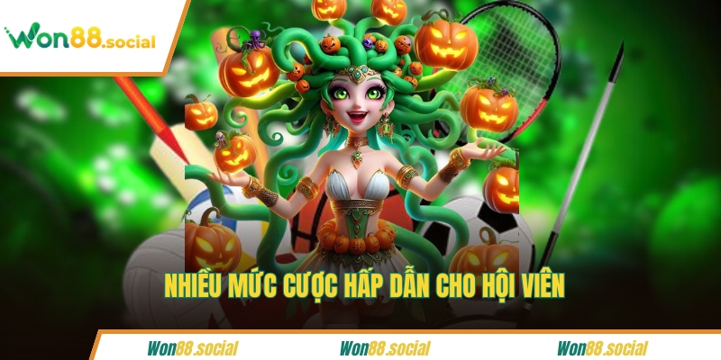 Nhiều mức cược hấp dẫn cho hội viên 
